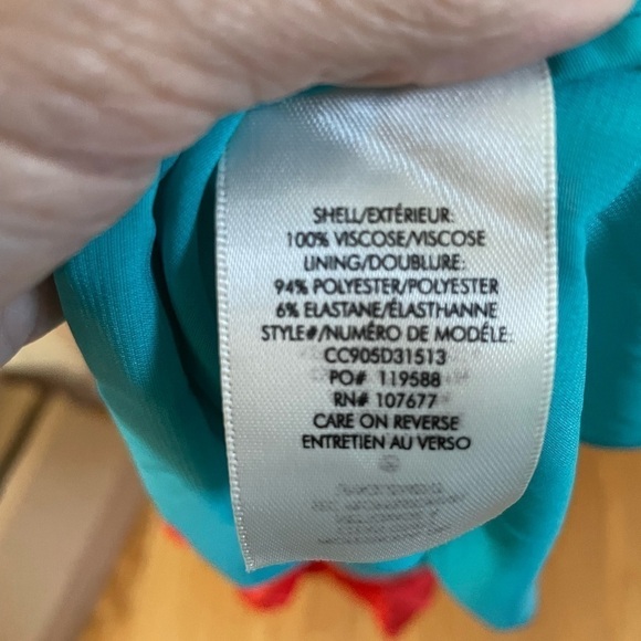 NWT Alice and Olivia- colored-block maxi dress Size 4 - Picture 9 of 11